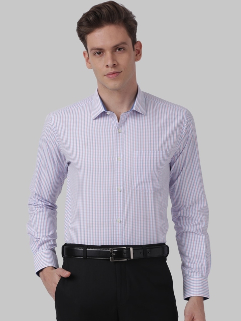 

Park Avenue Men Purple Regular Fit Striped Casual Shirt