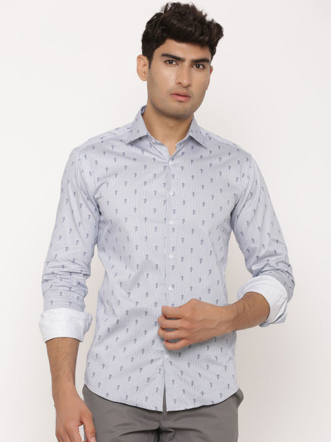 

Tistabene Men Black & White Regular Fit Printed Casual Shirt