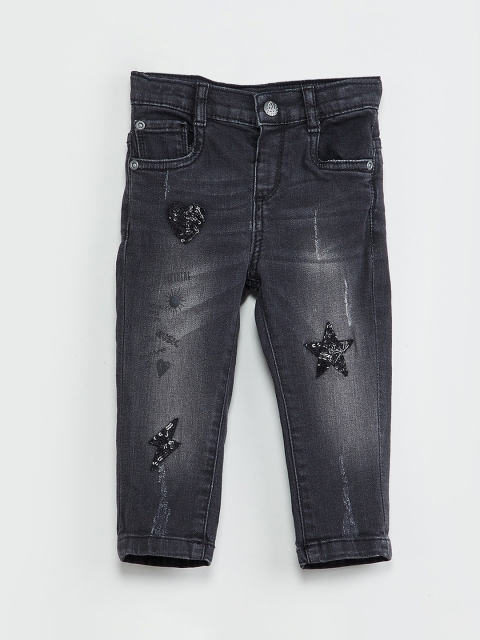 

max Girls Black Regular Fit Jeans