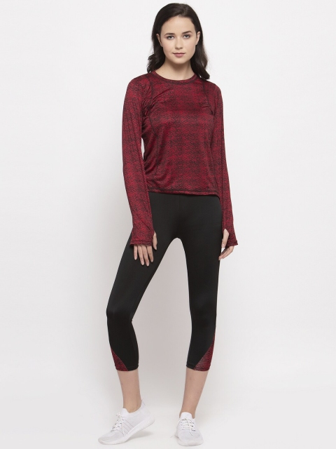 

CUKOO Women Maroon Graphic