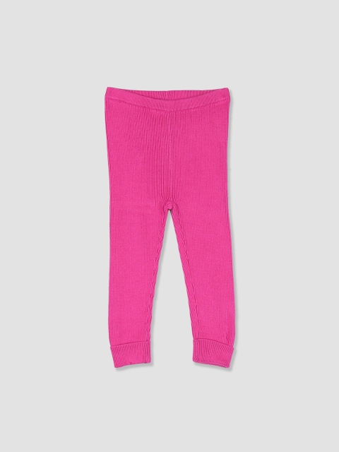 

GAP Baby Girl Pink Ribbed Sweater Leggings