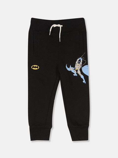 

GAP Toddler Boy Black & Blue DC Printed Straight Fit Joggers