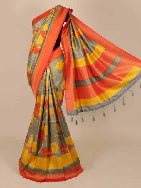 

Pothys Grey Printed Saree