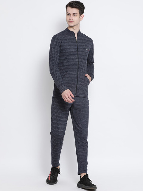 

Genx Men Charcoal Self-design Track Suit