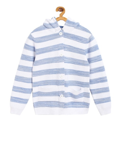 

Nauti Nati Boys Blue & White Striped Cardigan