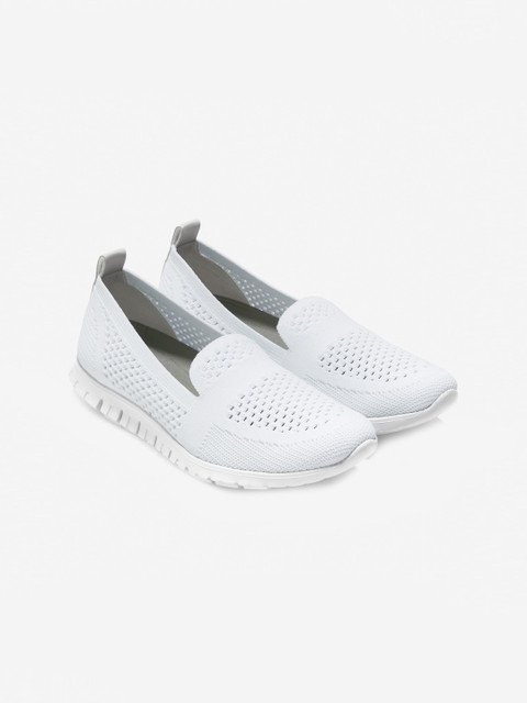 

Cole Haan Women Off-White Slip-On Sneakers