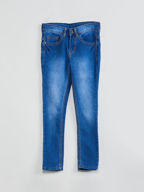 

max Girls Blue Regular Fit Mid-Rise Clean Look Jeans