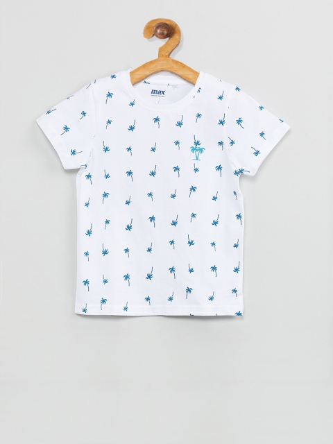 

max Boys Multicoloured Printed Round Neck T-shirt, Multi