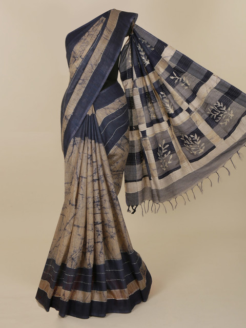 

Pothys Brown Striped Saree