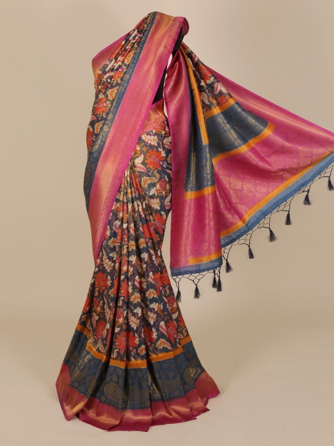 

Pothys Blue Printed Saree