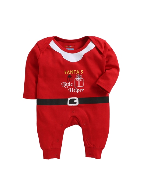 

BUMZEE Kids Red Printed Sleepsuit