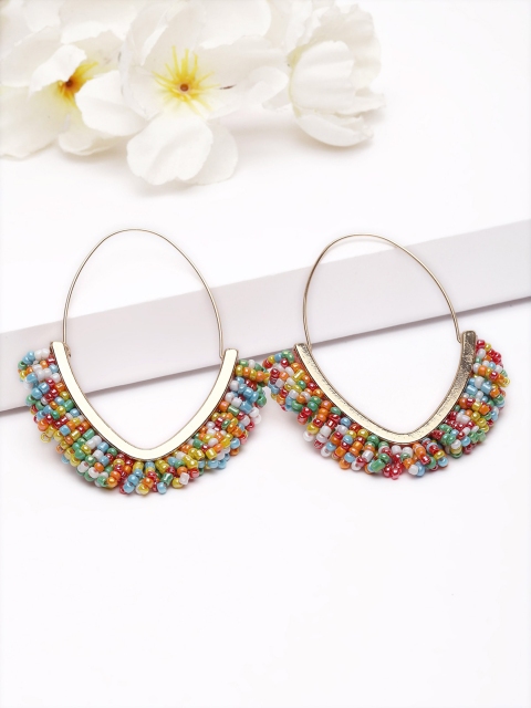 

AVANT-GARDE PARIS Multicoloured Circular Hoop Earrings, Multi