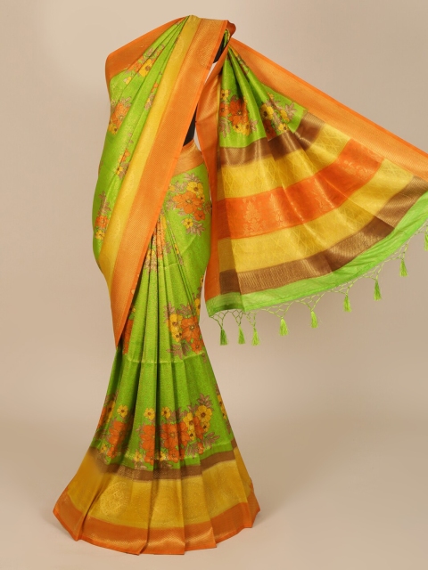 

Pothys Green Printed Saree