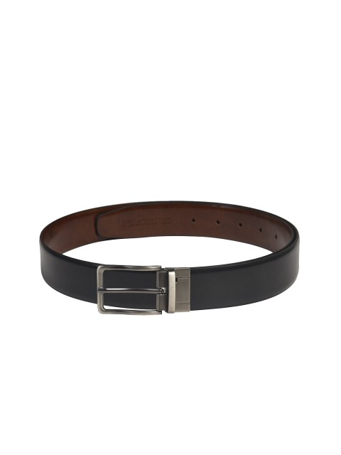 

CHRISTOPOLO Men Black & Brown Solid Reversible Genuine Leather Belt