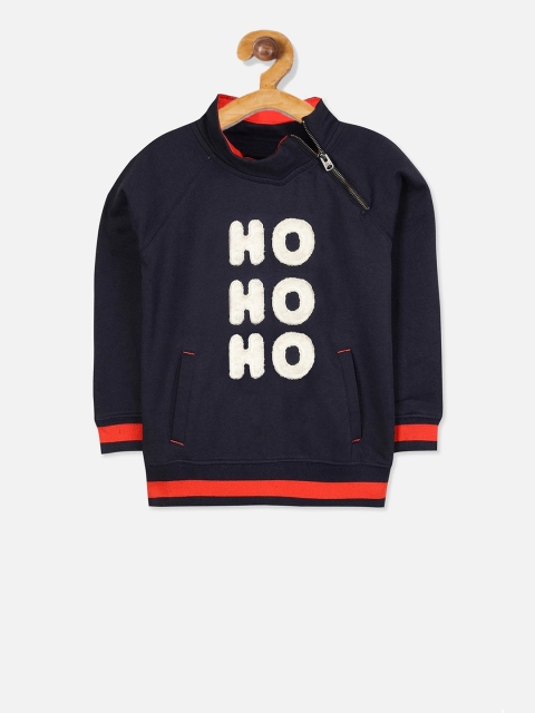 

Cherry Crumble Boys Blue Printed Sweatshirt