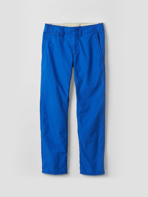 

GAP Boys Blue Slim Fit Solid Regular Trousers