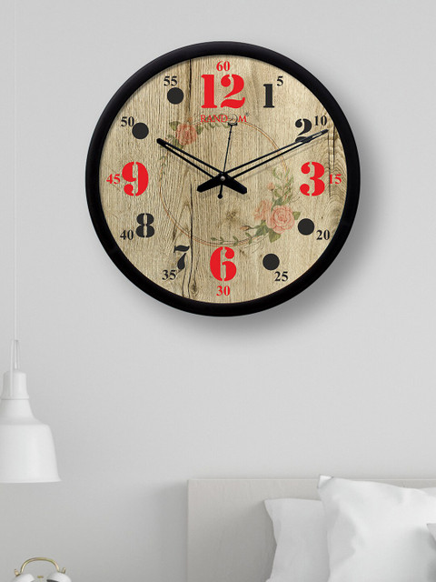 

RANDOM Black & Red Printed 30.48 cm Analogue Wall Clock