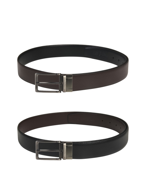 

CHRISTOPOLO Men Black & Brown Solid Belt