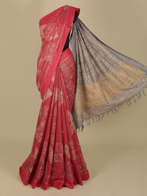 

Pothys Pink Woven Design Saree