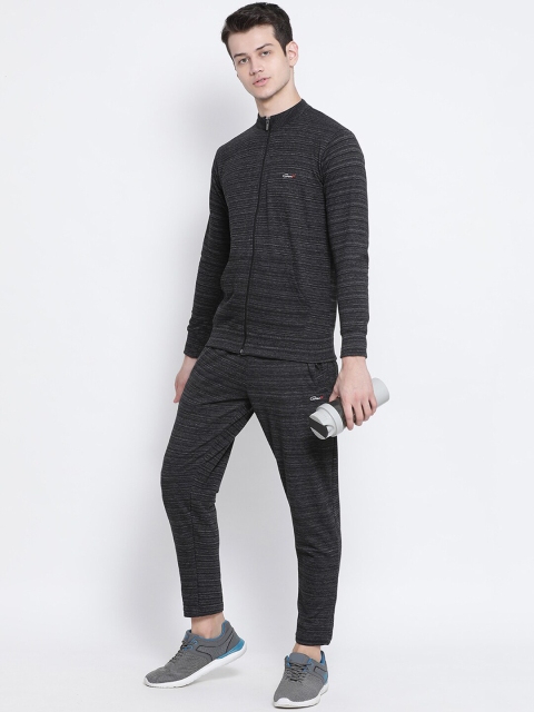

Genx Men Black Striped Tracksuit