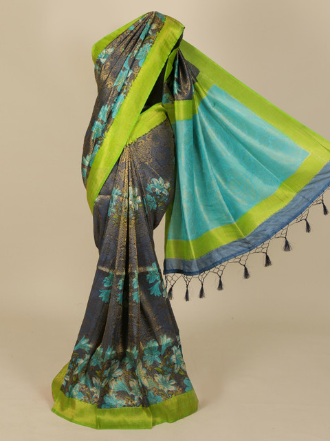 

Pothys Blue Woven Design Saree