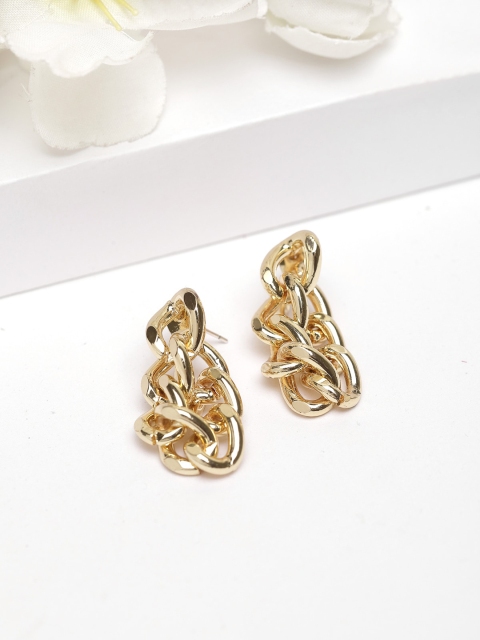 AVANT-GARDE PARIS Gold Plated Antique Contemporary Studs