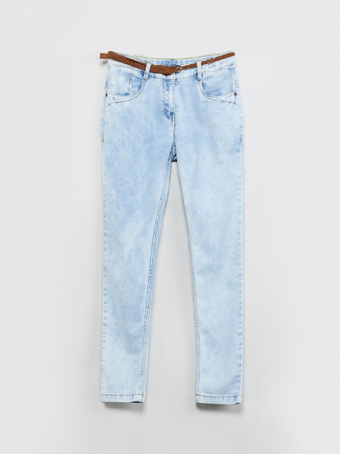 

max Girls Blue Regular Fit Mid-Rise Clean Look Jeans
