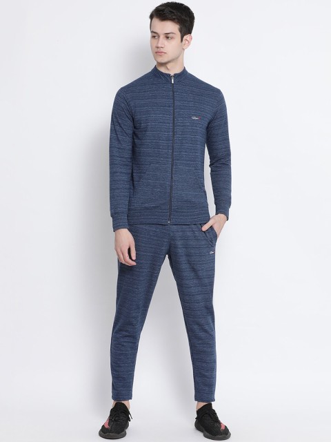 

Genx Men Blue Striped Tracksuit