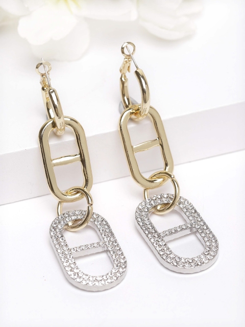 

AVANT-GARDE PARIS Gold-Toned Contemporary Drop Earrings