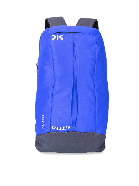 

Killer Unisex Blue & Grey Colourblocked Backpack