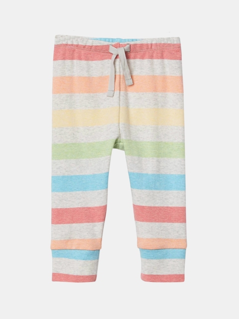 

GAP Infant Boys Grey Striped Straight Fit Joggers