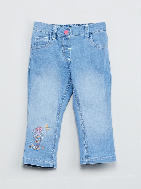 max Girls Blue Regular Fit Jeans