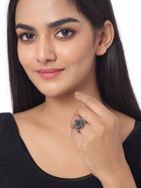 

ADORN by Nikita Ladiwala Sterling Silver Adjustable Handcrafted Finger Ring