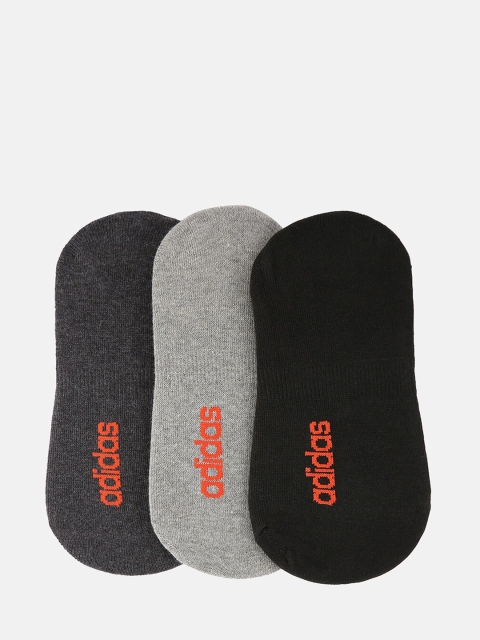 

ADIDAS Men Grey Pack of 3 Assorted Shoe-Liners