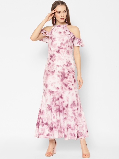 

NIXX Women Purple Printed Maxi Dress