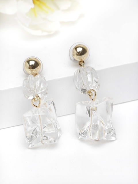 

AVANT-GARDE PARIS Transparent Contemporary Drop Earrings
