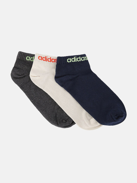 

ADIDAS Pack Of 3 Assorted Ankle-Length Socks
