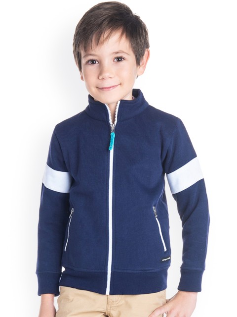 

Cherry Crumble Boys Blue Solid Sweatshirt