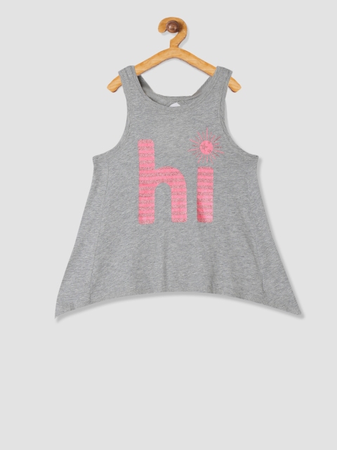 

GAP Girls Grey Printed Top