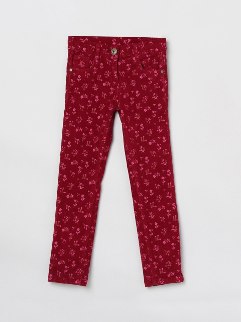

max Girls Red Regular Fit Jeans