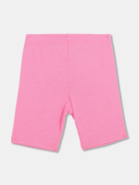 

The Childrens Place Girls Pink Solid Regular Shorts