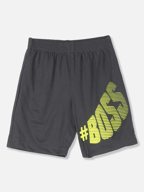

The Childrens Place Boys Charcoal Printed Regular Fit Regular Shorts