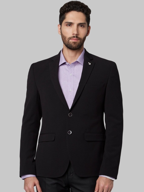 

Park Avenue Men Black Solid Super Slim-Fit Formal Blazer
