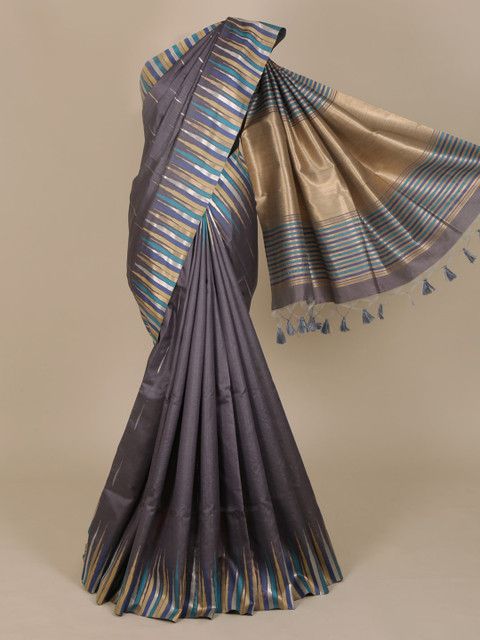 

Pothys Grey Printed Saree