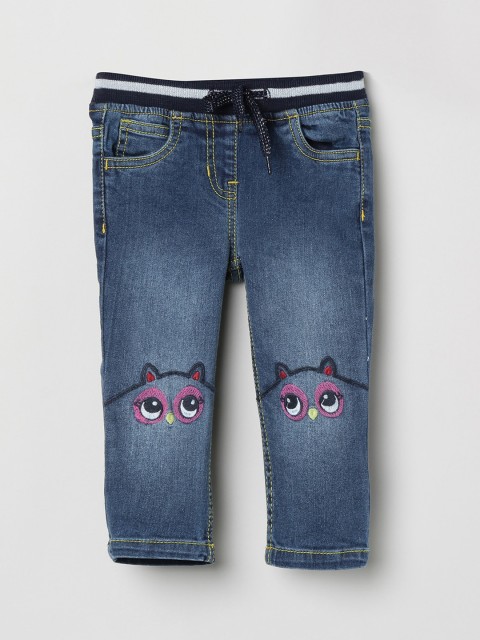

max Girls Blue Regular Fit Mid-Rise Clean Look Jeans