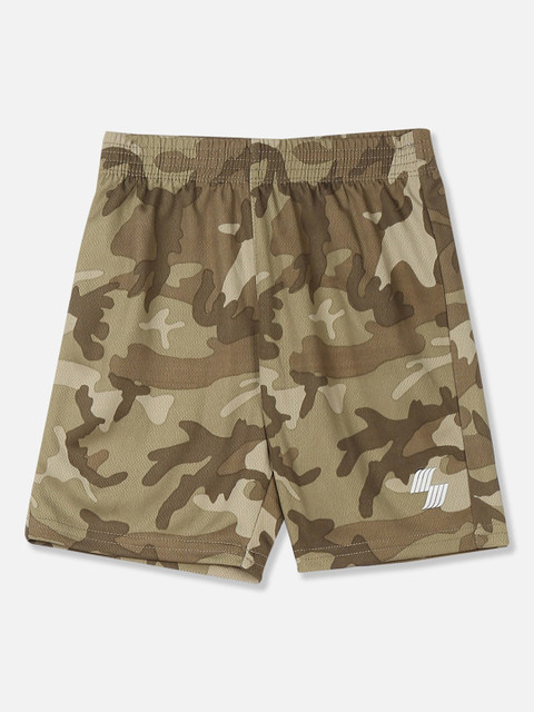 

The Childrens Place Boys Olive Green Camo Printed Regular Shorts