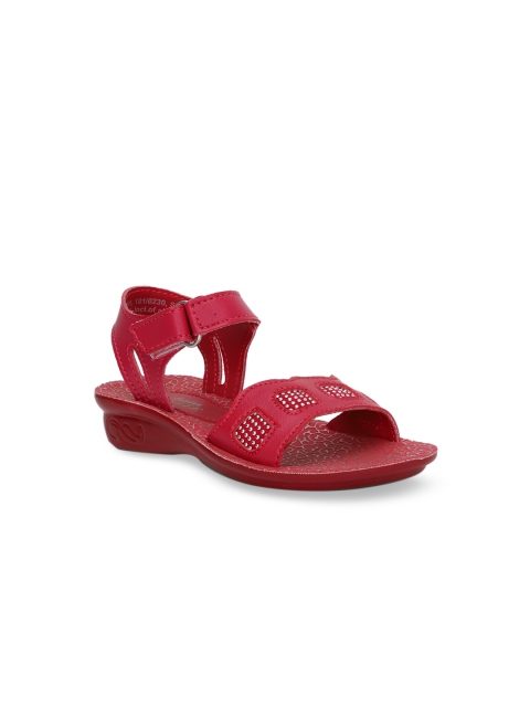 

Bubblegummers Girls Red Woven Design Sandals