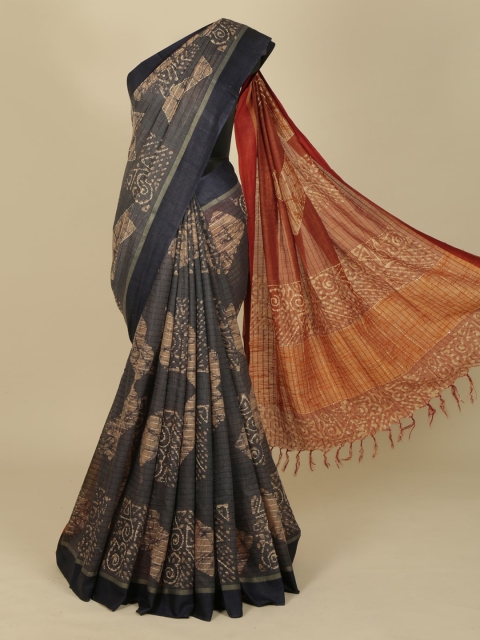 

Pothys Grey Woven Design Saree