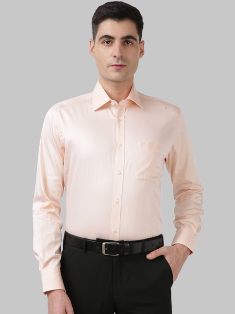 

Park Avenue Men Orange Solid Formal Shirt