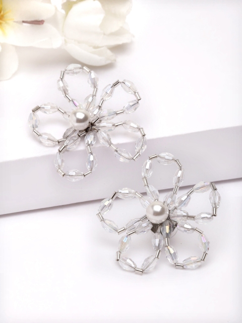 

AVANT-GARDE PARIS Transparent Floral Drop Earrings